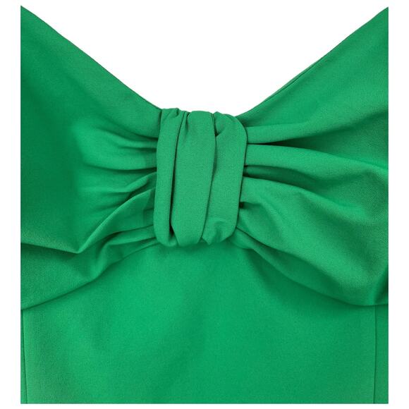 Cinq a Sept Dress Erica Sleeveless midi sheath green size 14 - Picture 3 of 8